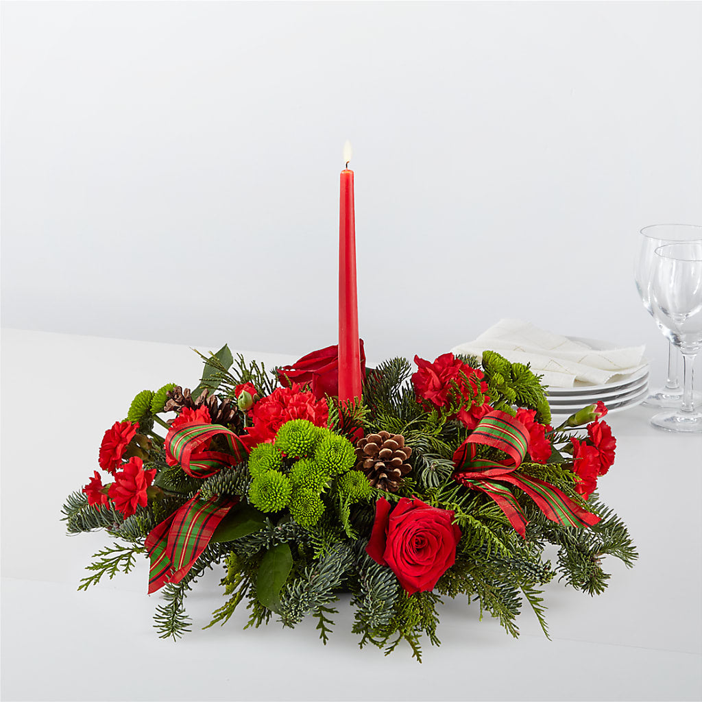 By the Candlelight Centerpiece – My Enchanted Florist, Sandy Spring MD