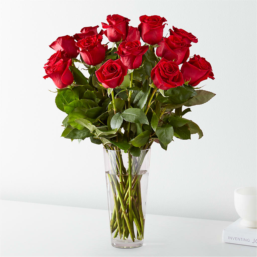 Long Stem Red Rose Bouquet – My Enchanted Florist, Sandy Spring MD