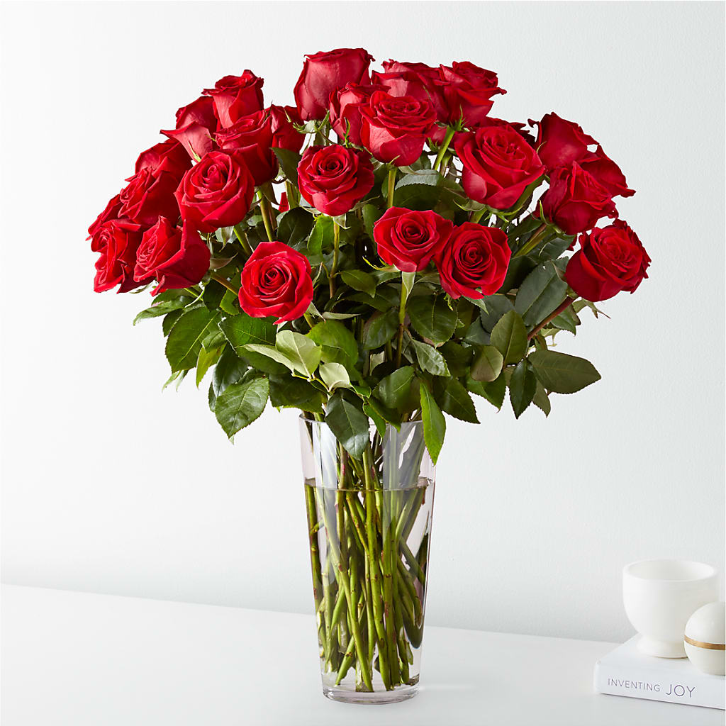 Long Stem Red Rose Bouquet – My Enchanted Florist, Sandy Spring MD