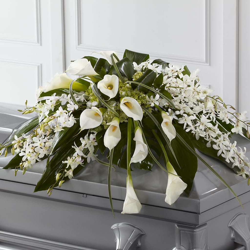 Angel Wings Casket Spray – My Enchanted Florist, Sandy Spring MD