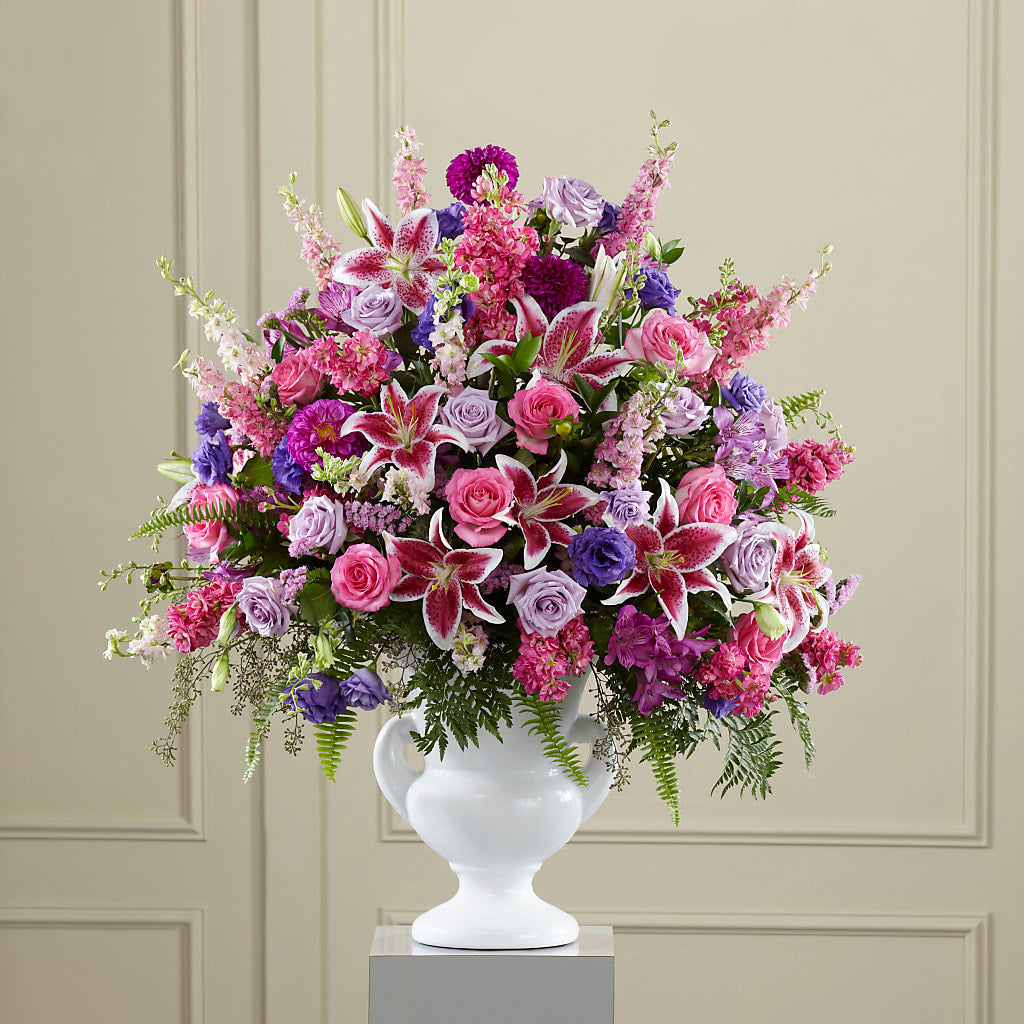 Peaceful Tribute Arrangement – My Enchanted Florist, Sandy Spring MD