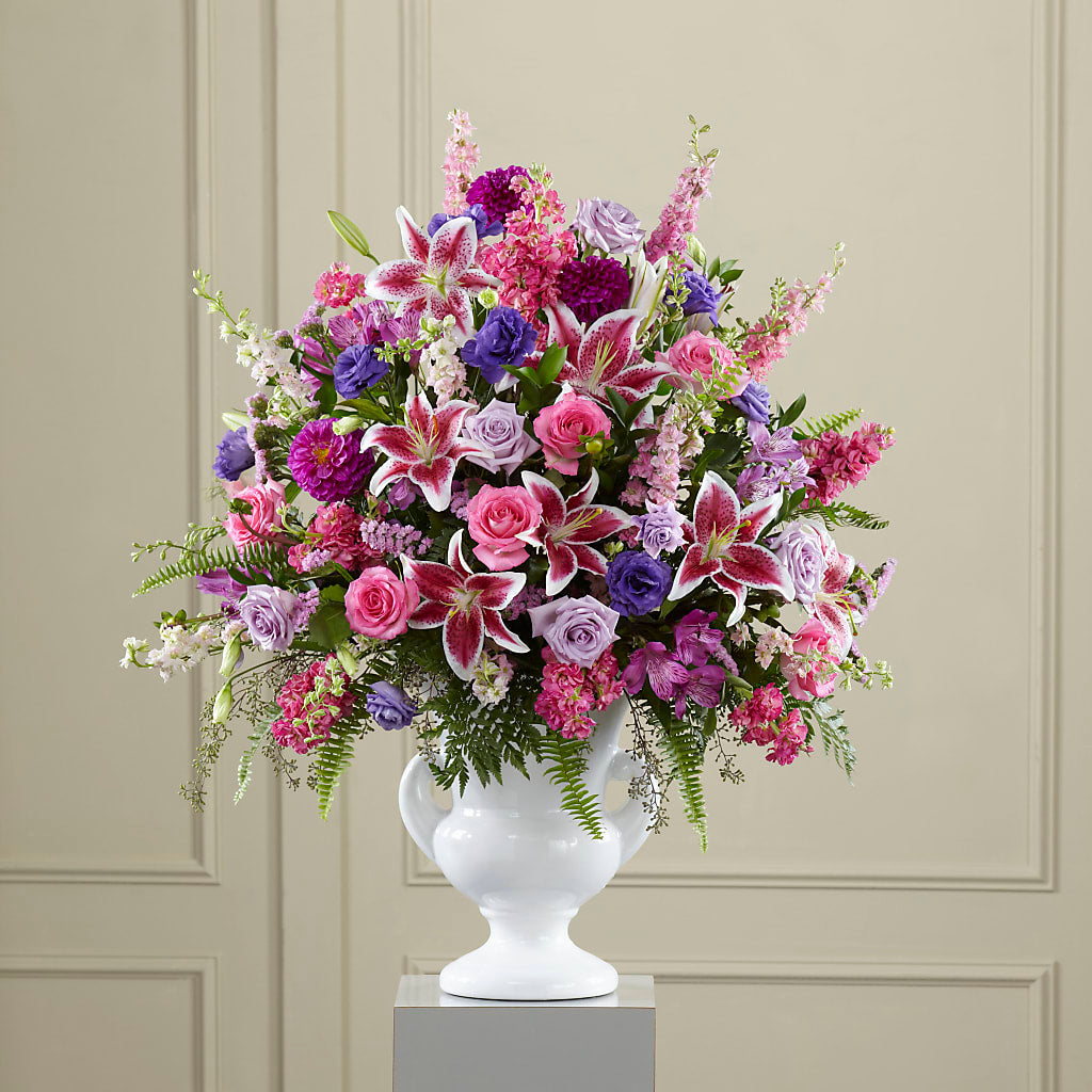 Peaceful Tribute Arrangement – My Enchanted Florist, Sandy Spring MD
