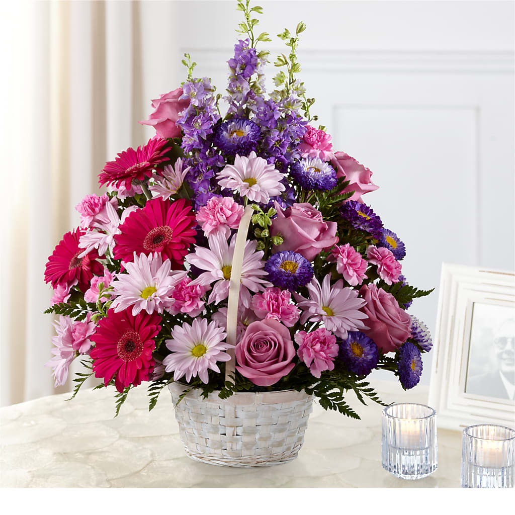 Pastel Peace Basket – My Enchanted Florist, Sandy Spring MD