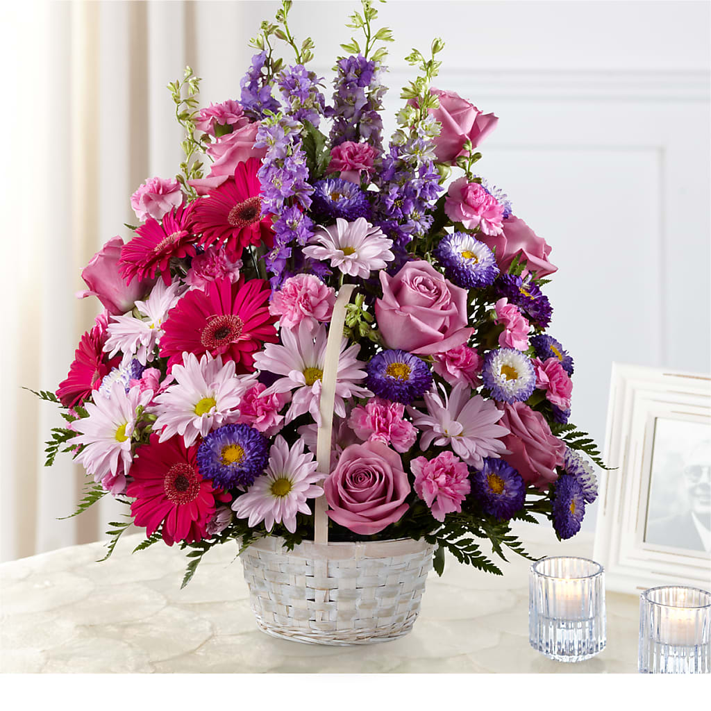 Pastel Peace Basket – My Enchanted Florist, Sandy Spring MD