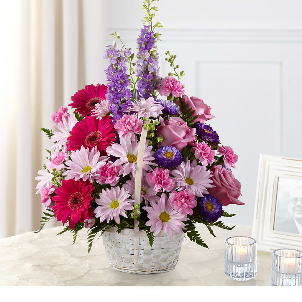 Pastel Peace Basket – My Enchanted Florist, Sandy Spring MD