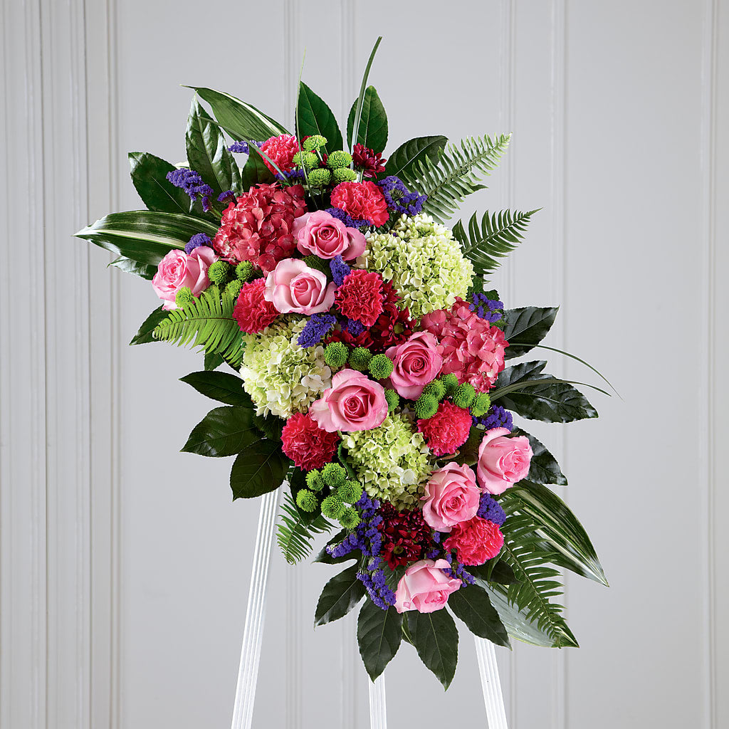 Refreshing Mix Standing Spray – My Enchanted Florist, Sandy Spring MD