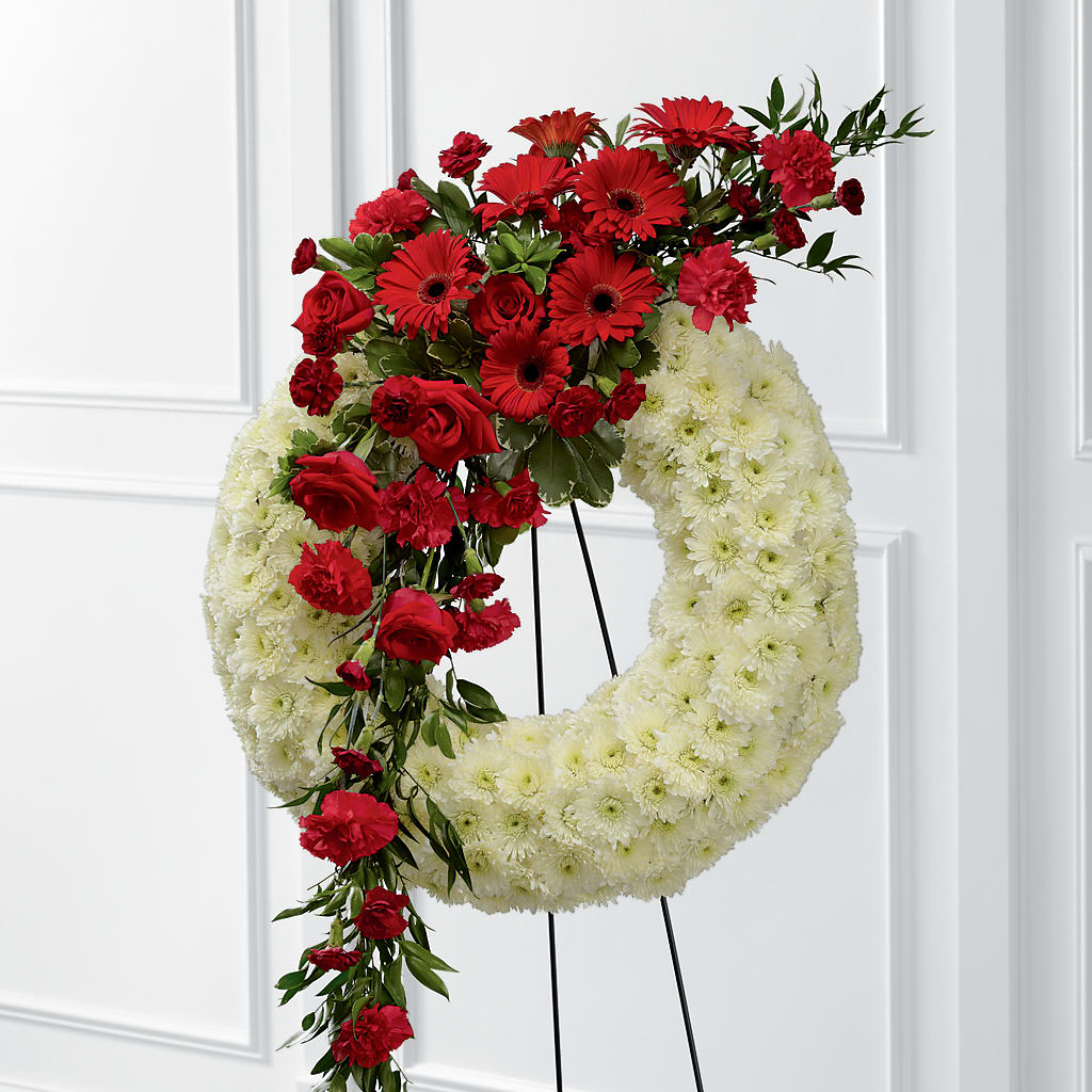 Graceful Tribute Wreath – My Enchanted Florist, Sandy Spring MD