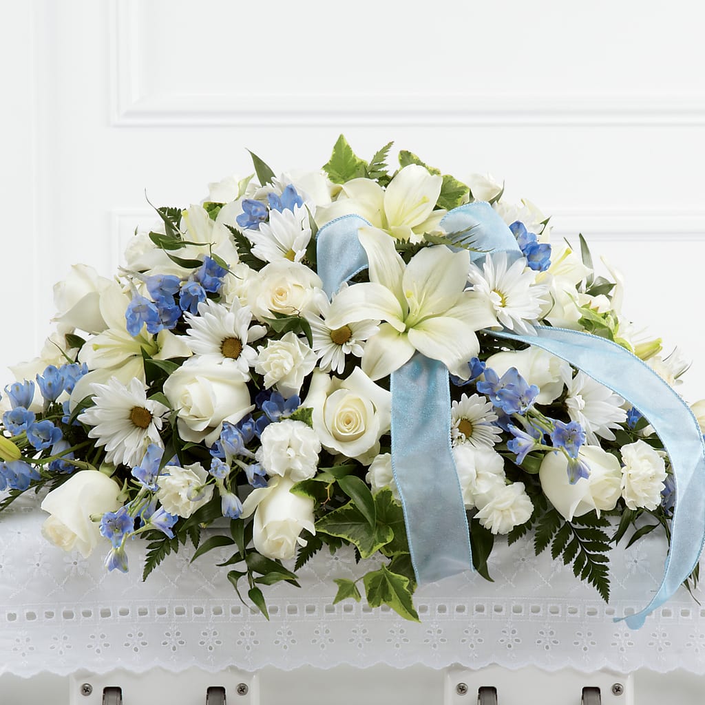 Tender Treasure Casket Spray – My Enchanted Florist, Sandy Spring MD