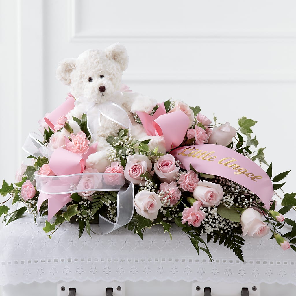 Touch of Sympathy Casket Spray – My Enchanted Florist, Sandy Spring MD