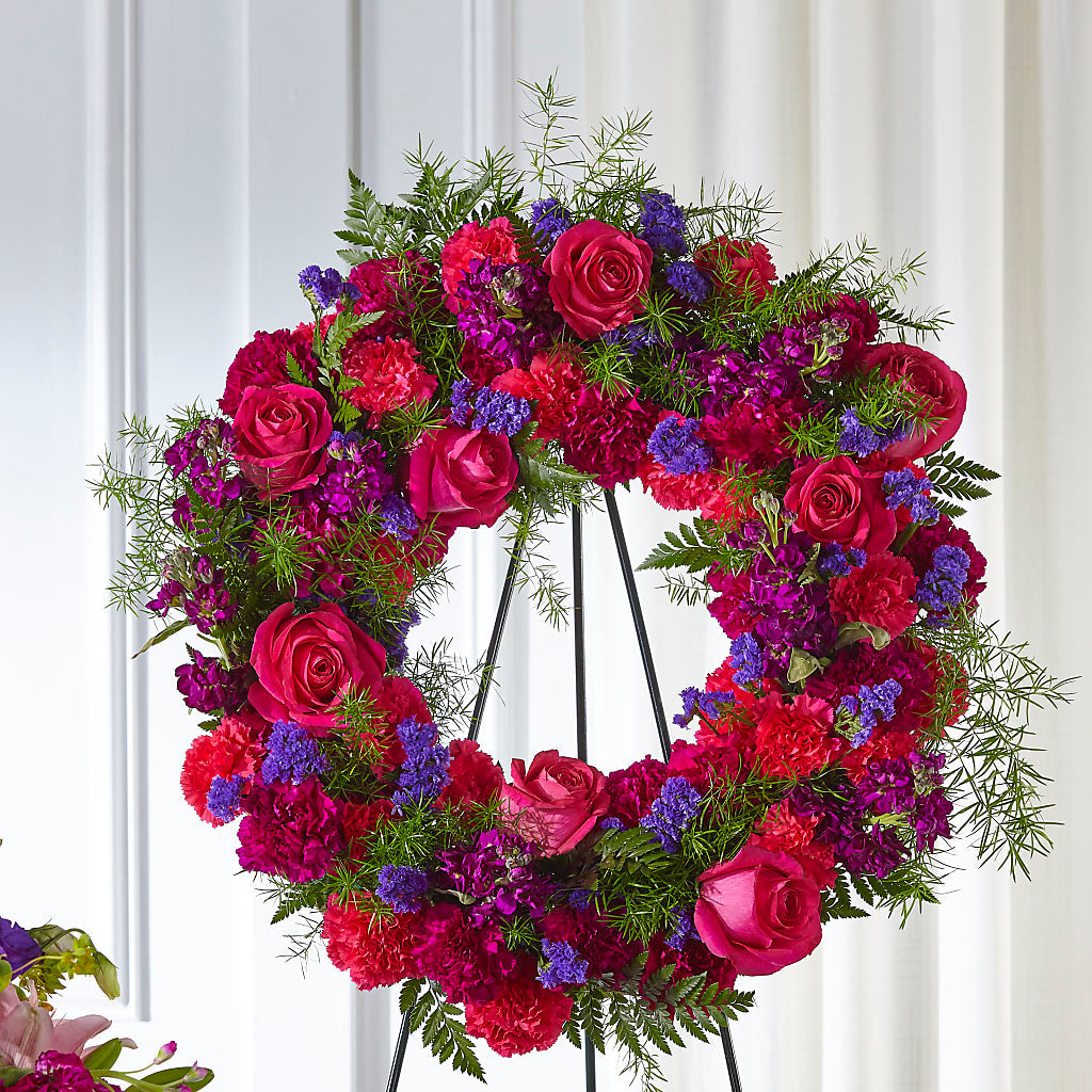 Calming Colors Wreath – My Enchanted Florist, Sandy Spring MD