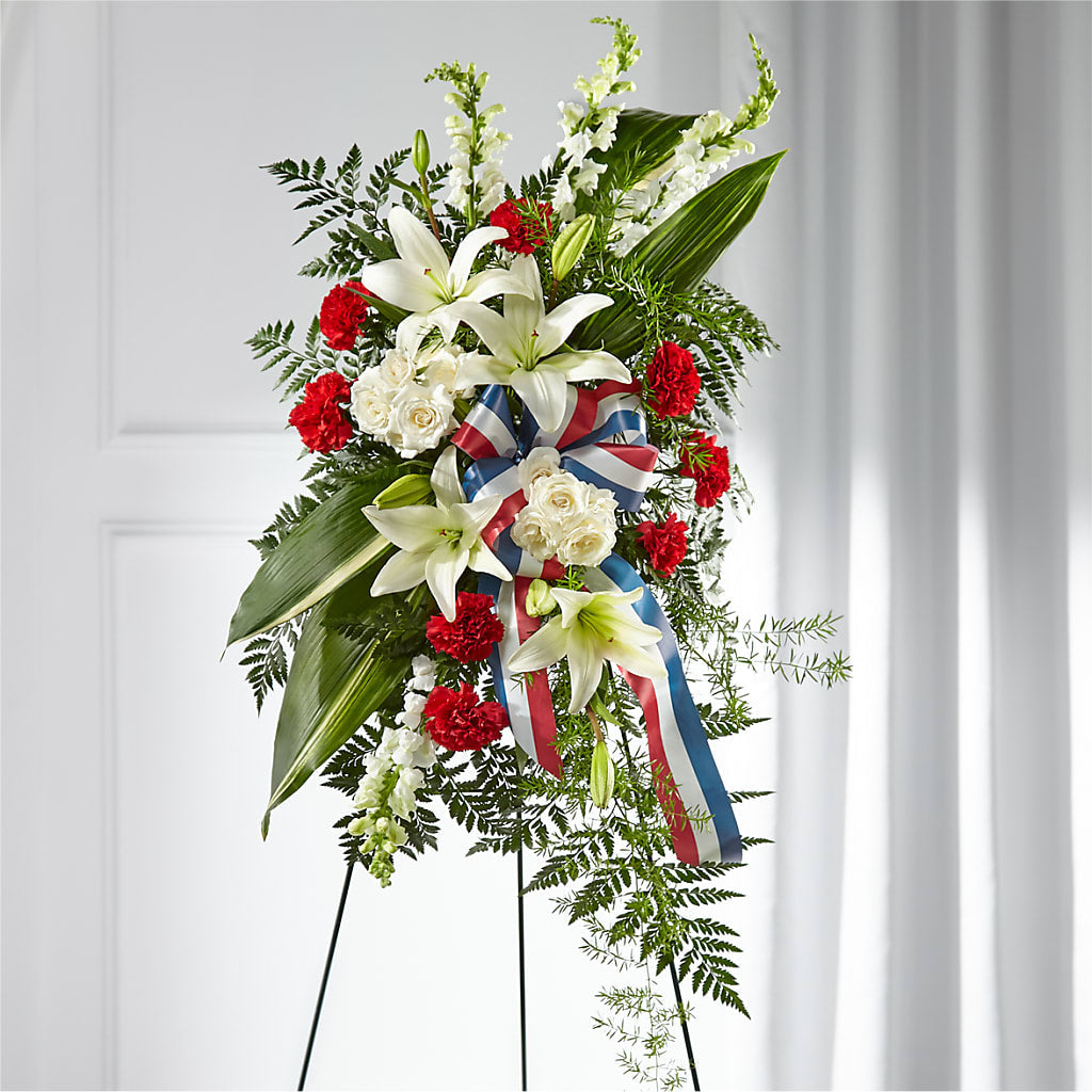 Stars of Life Standing Spray – My Enchanted Florist, Sandy Spring MD