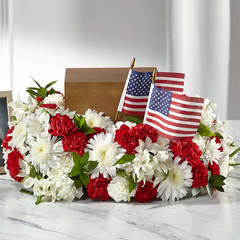 Spirit of Patriotism Cremation Adornment – My Enchanted Florist, Sandy Spring MD