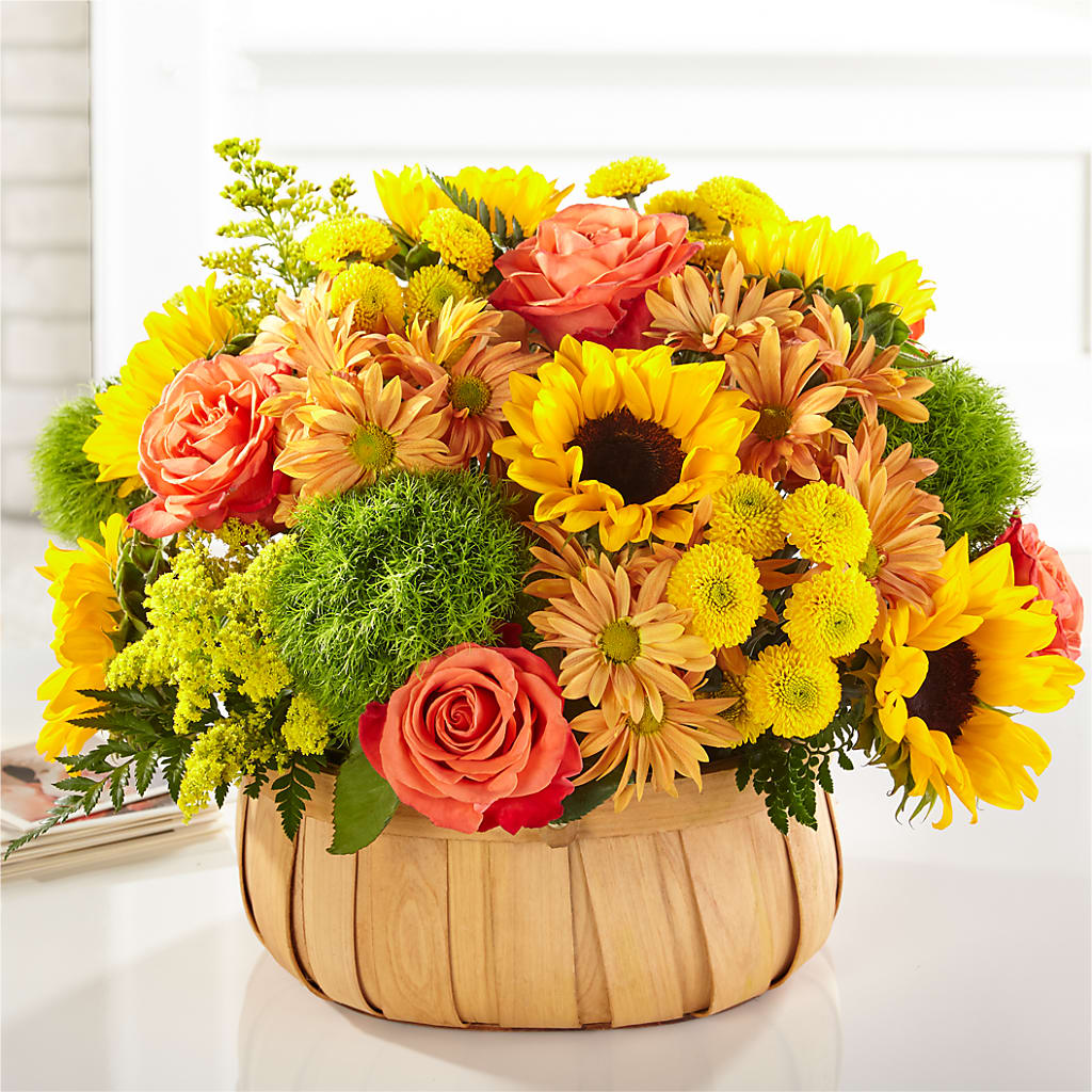 Harvest Sunflower Basket – My Enchanted Florist, Sandy Spring MD