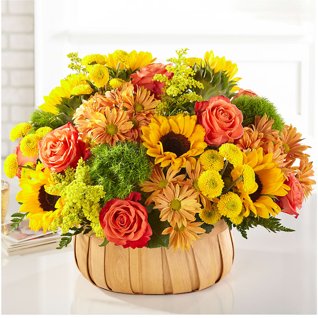 Harvest Sunflower Basket – My Enchanted Florist, Sandy Spring MD