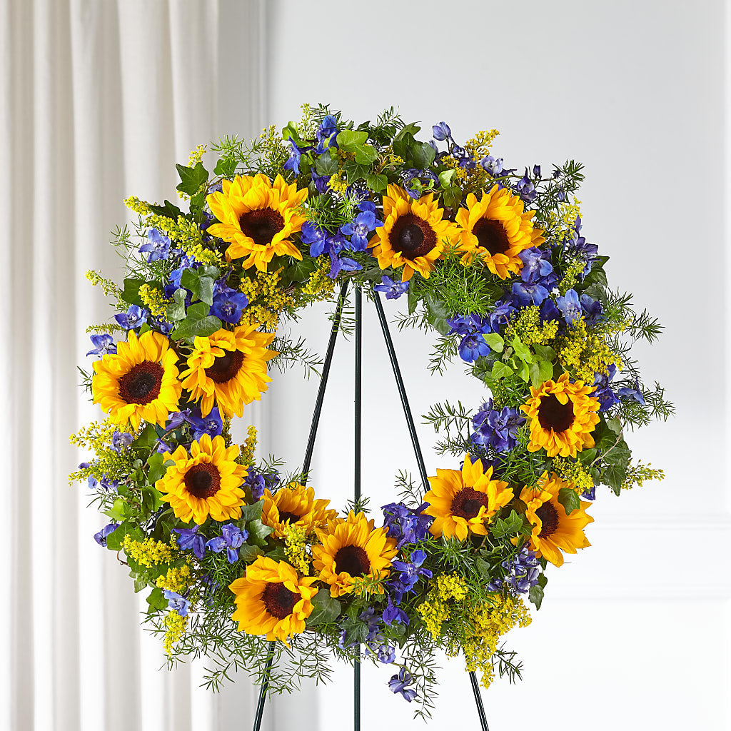 Bright Rays Wreath – My Enchanted Florist, Sandy Spring MD