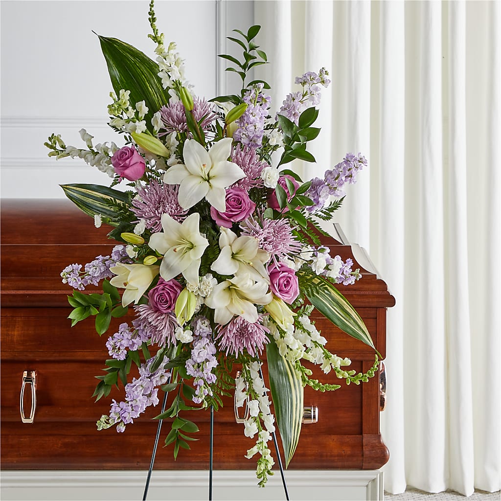 Grateful Hearts Standing Spray – My Enchanted Florist, Sandy Spring MD