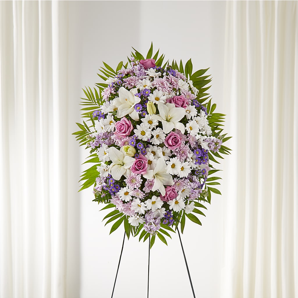 Surrounded by Love Standing Spray – My Enchanted Florist, Sandy Spring MD