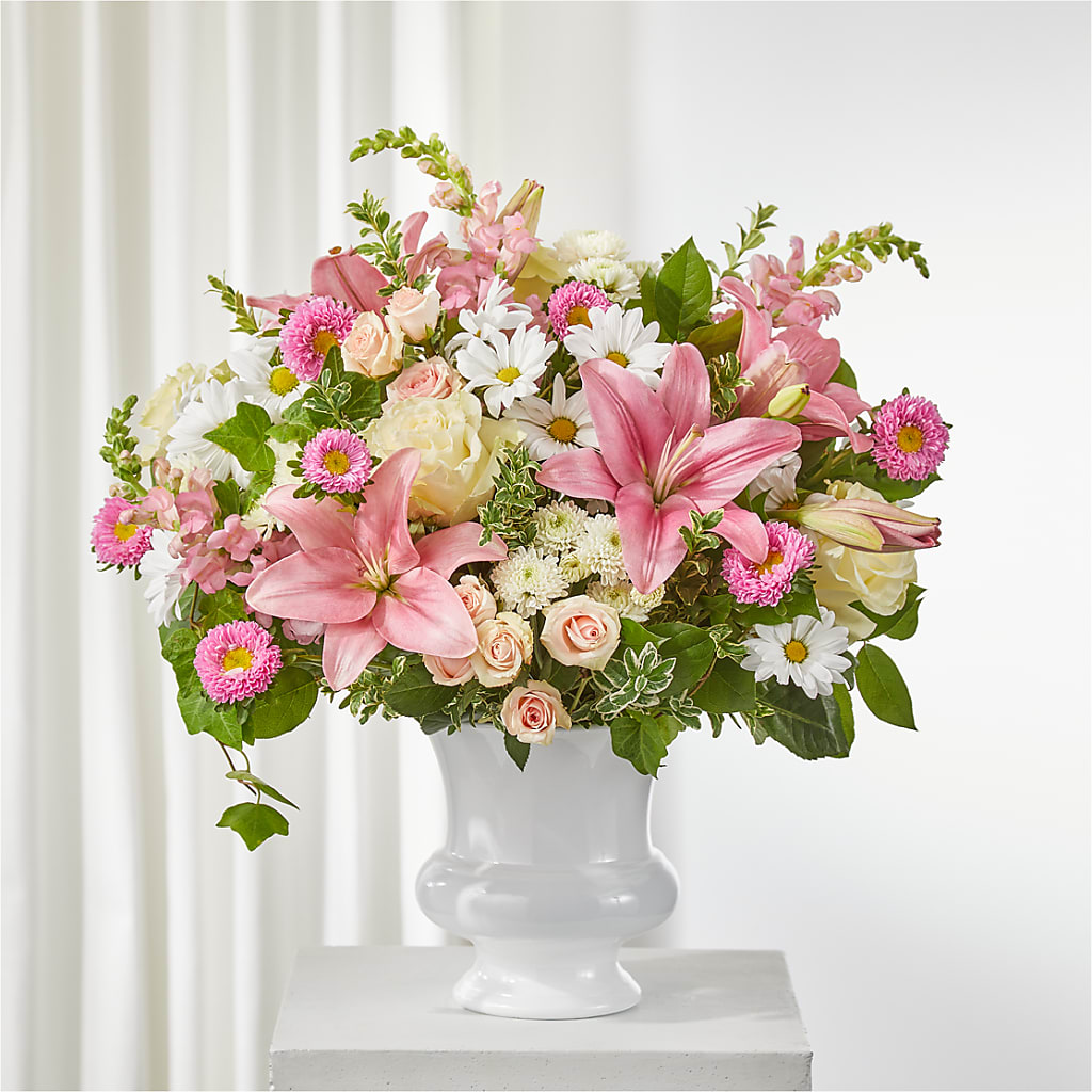 Empathetic Blooms Urn Arrangement – My Enchanted Florist, Sandy Spring MD