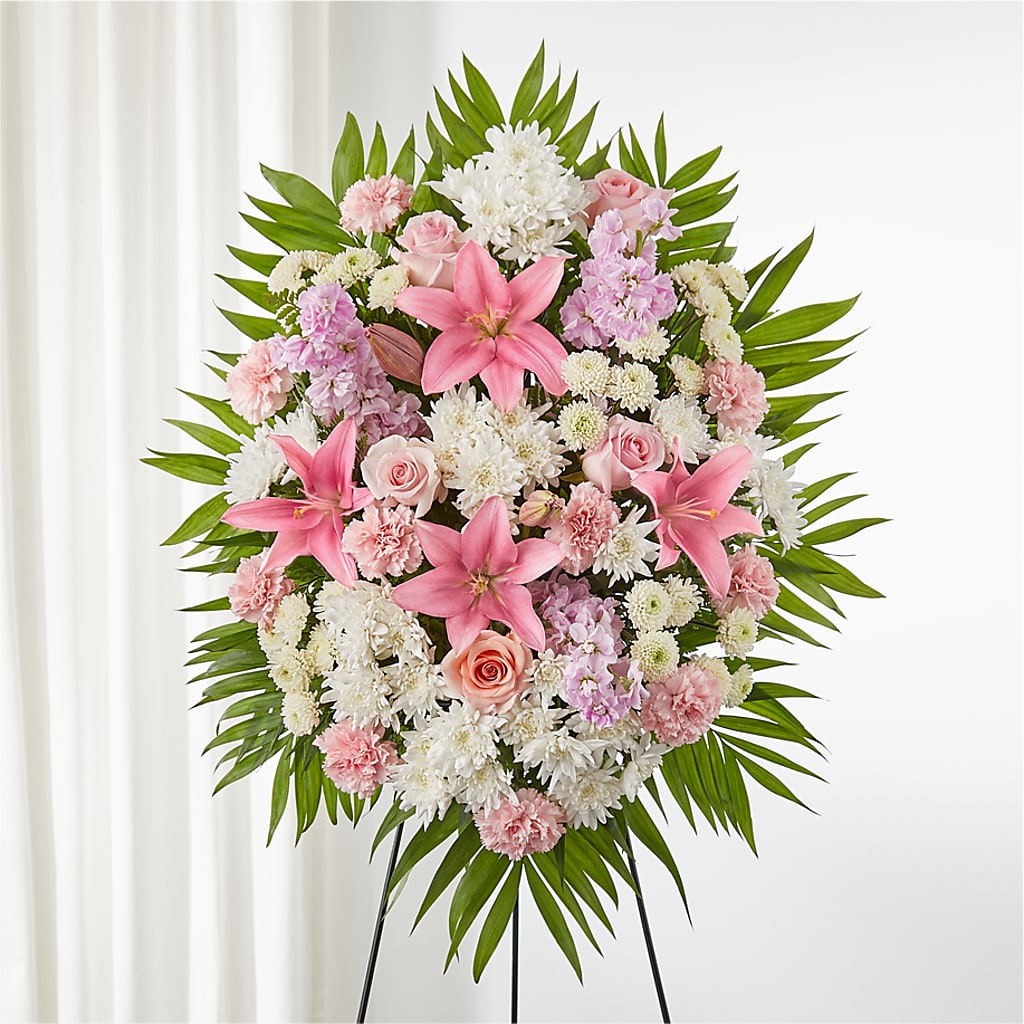 Offering Solace Standing Spray – My Enchanted Florist, Sandy Spring MD