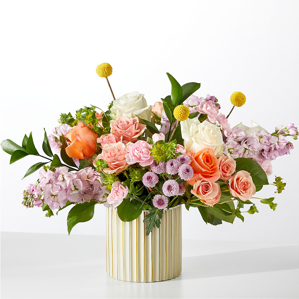French Market Bouquet with Ivory Vase – My Enchanted Florist, Sandy Spring MD