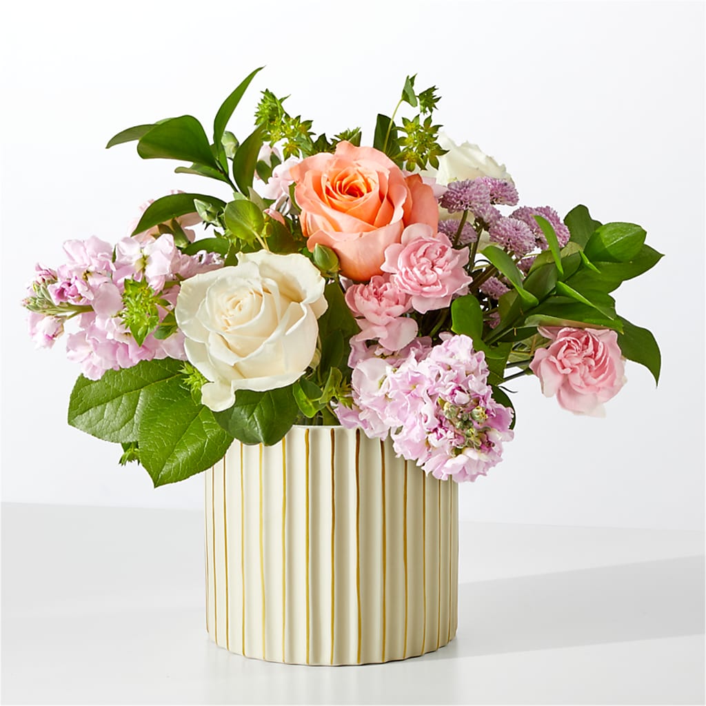 French Market Bouquet with Ivory Vase – My Enchanted Florist, Sandy Spring MD