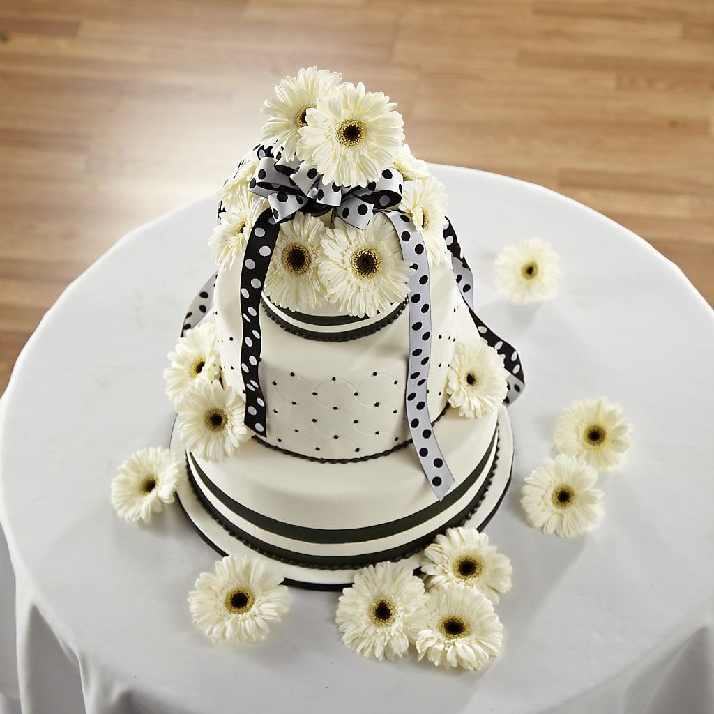 Simple Sophistication Cake Décor – My Enchanted Florist, Sandy Spring MD