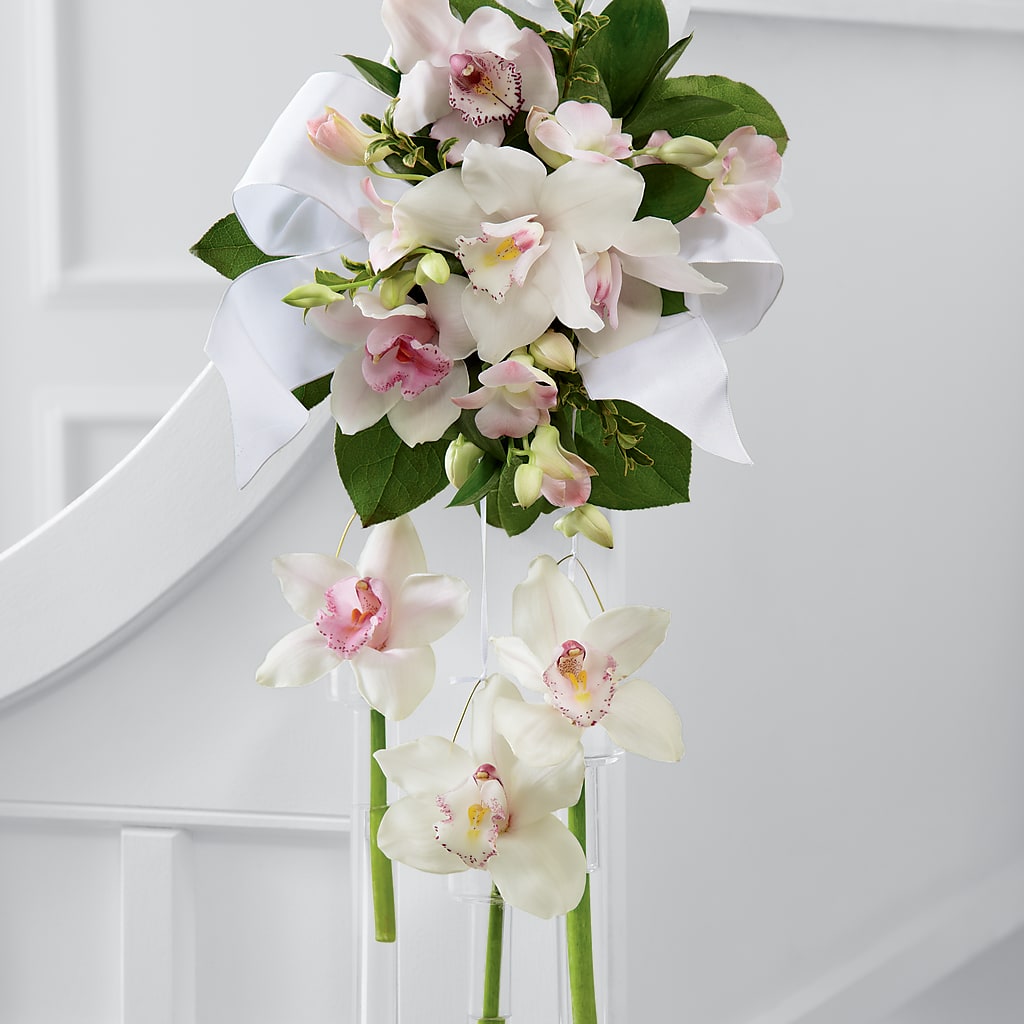 Perfect Entrance Pew Arrangement – My Enchanted Florist, Sandy Spring MD