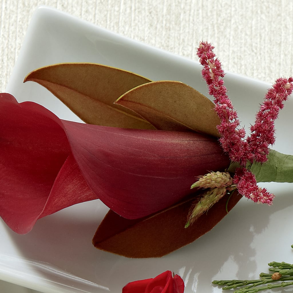Red Calla Boutonniere – My Enchanted Florist, Sandy Spring MD
