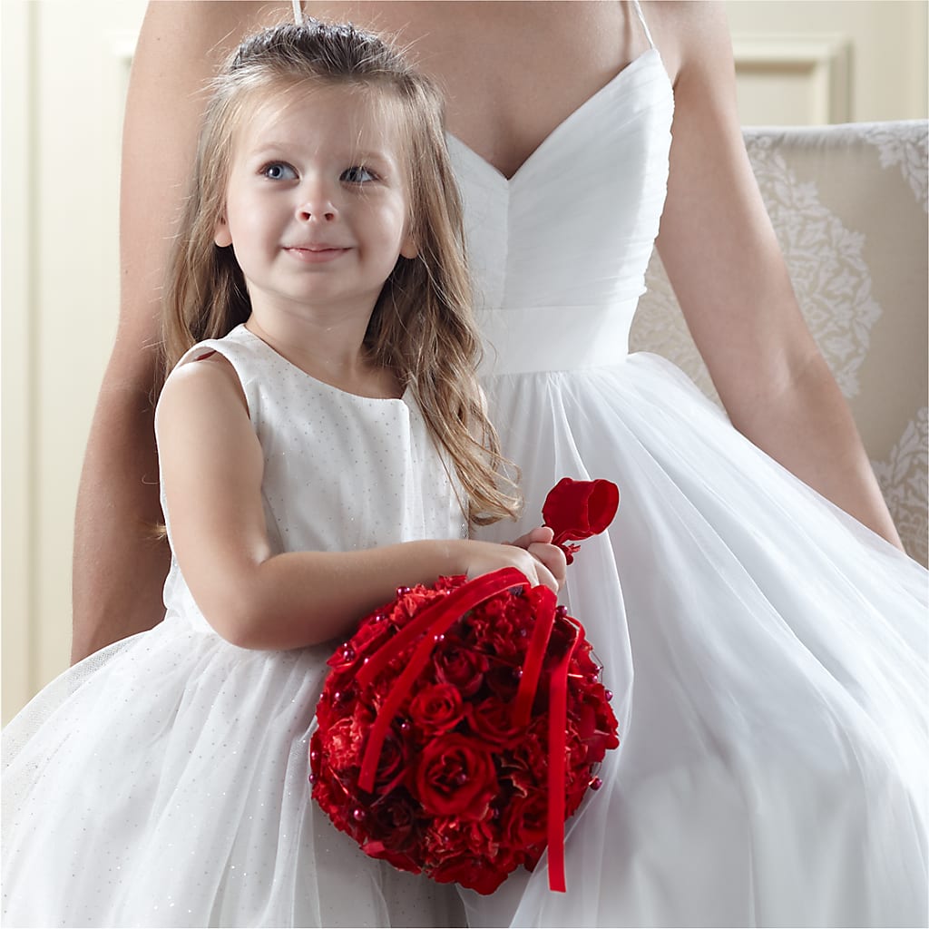 Pure at Heart Flower Girl Arrangement – My Enchanted Florist, Sandy Spring MD