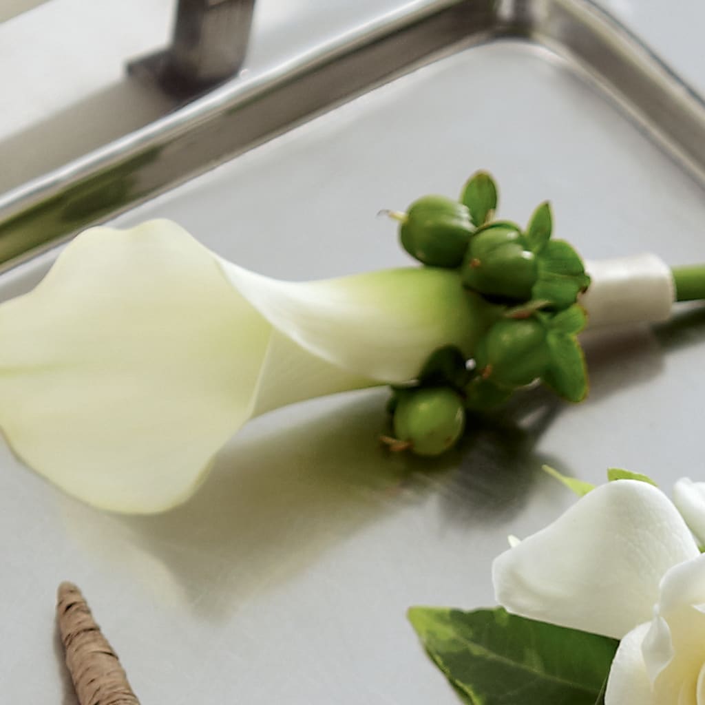 White Calla Boutonniere – My Enchanted Florist, Sandy Spring MD