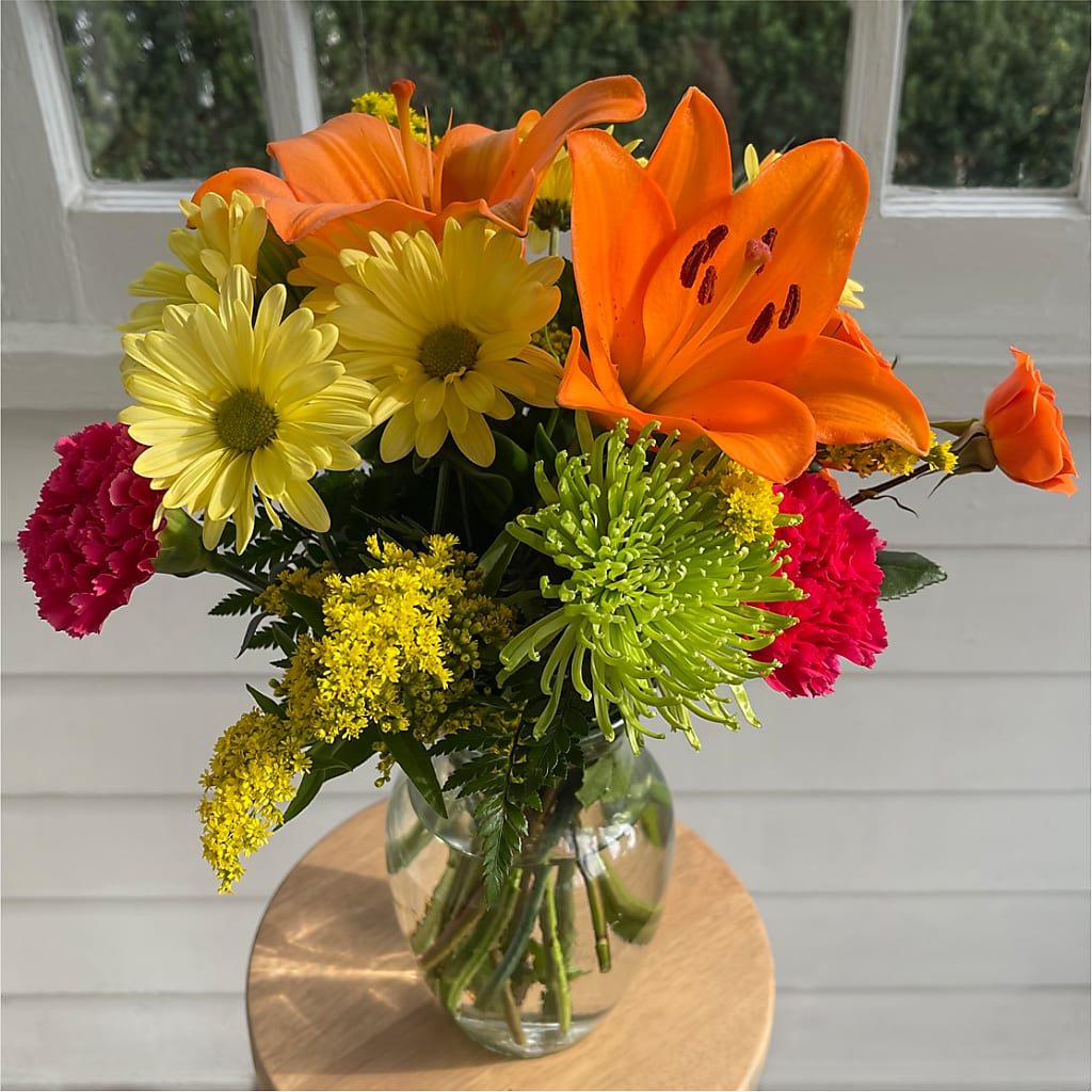 Bold & Bright – A Florist Original –  My Enchanted Florist, Sandy Spring MD