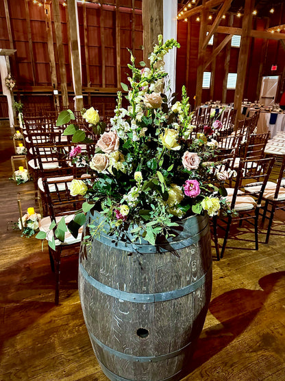 Barrel Piece –  My Enchanted Florist, Sandy Spring MD