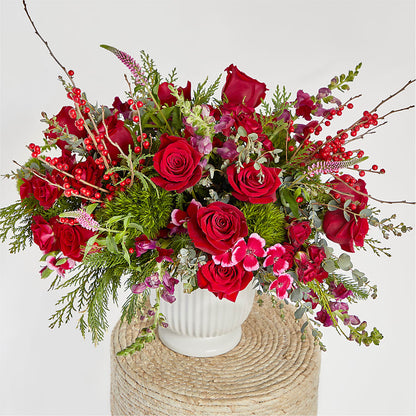 Big Red Bow Bouquet –  My Enchanted Florist, Sandy Spring MD