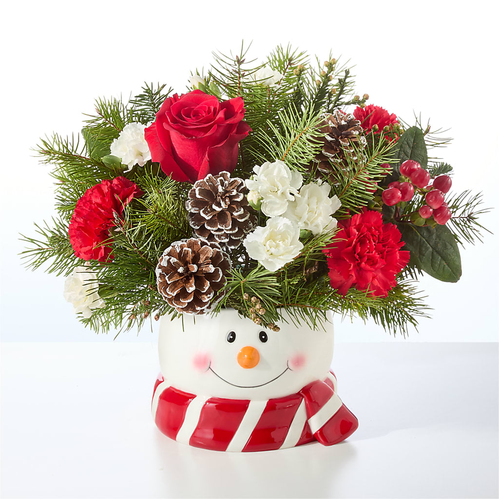 Jolly Snowman Bouquet –  My Enchanted Florist, Sandy Spring MD
