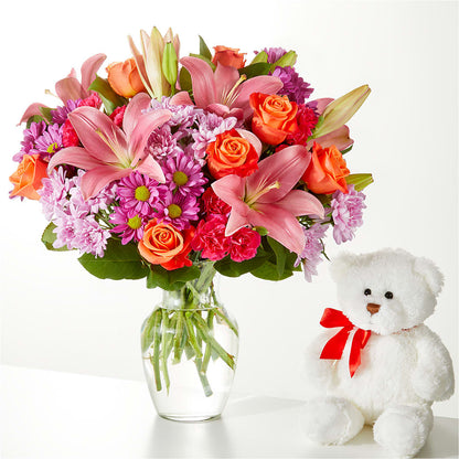 One and Only Bouquet and Bear Bundle –  My Enchanted Florist, Sandy Spring MD