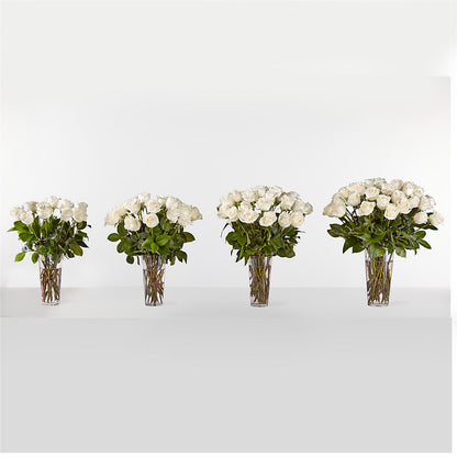 Long Stem White Rose Bouquet –  My Enchanted Florist, Sandy Spring MD