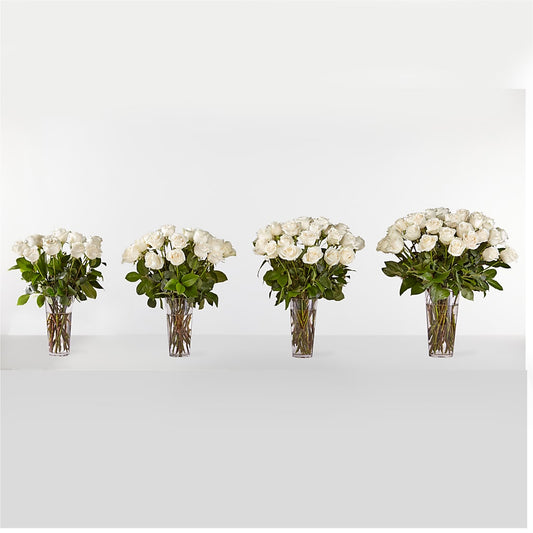 Long Stem White Rose Bouquet –  My Enchanted Florist, Sandy Spring MD