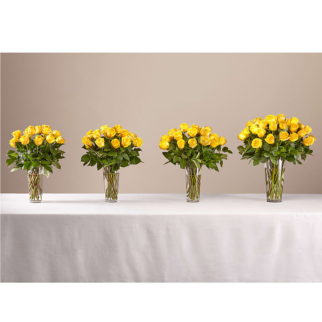 Long Stem Yellow Rose Bouquet –  My Enchanted Florist, Sandy Spring MD