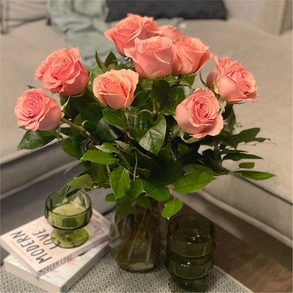 Long Stem Pink Rose Bouquet –  My Enchanted Florist, Sandy Spring MD