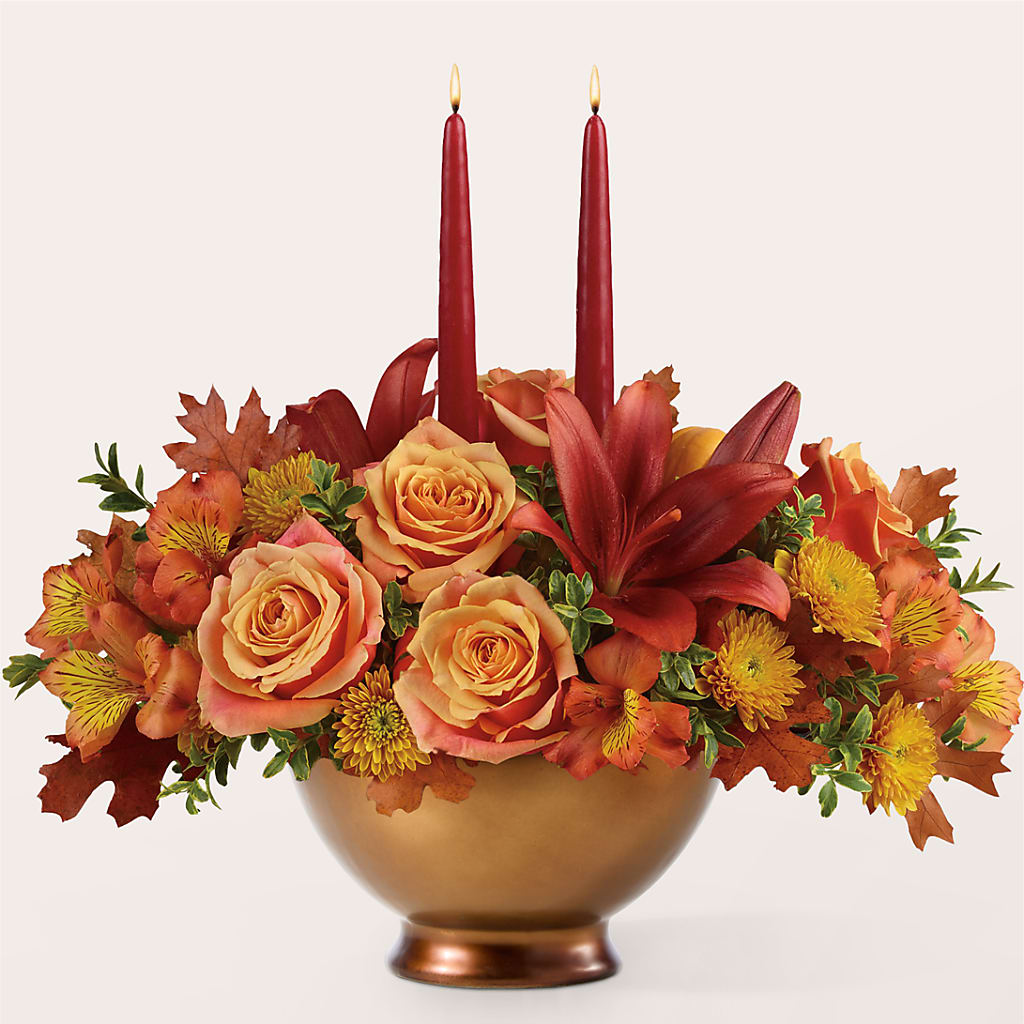 Harvest Table Centerpiece –  My Enchanted Florist, Sandy Spring MD