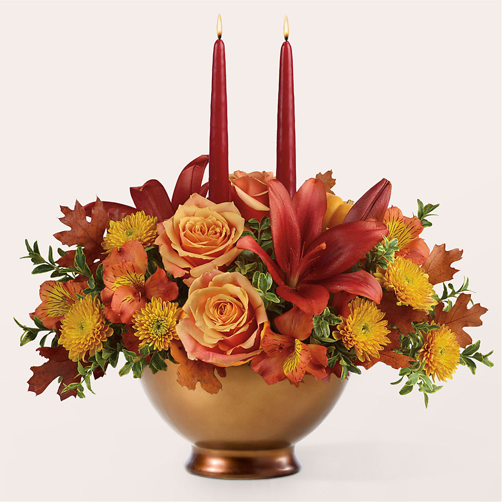 Harvest Table Centerpiece –  My Enchanted Florist, Sandy Spring MD
