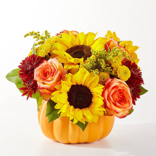 Golden Gourd Pumpkin Bouquet –  My Enchanted Florist, Sandy Spring MD