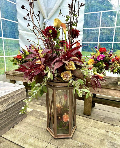 Fall Lantern Piece –  My Enchanted Florist, Sandy Spring MD