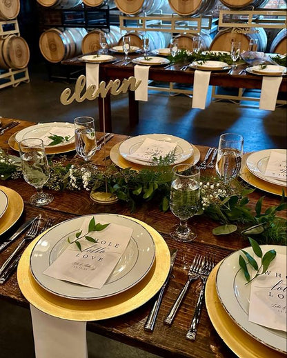 Greenery with Babies Breath Table Runner –  My Enchanted Florist, Sandy Spring MD