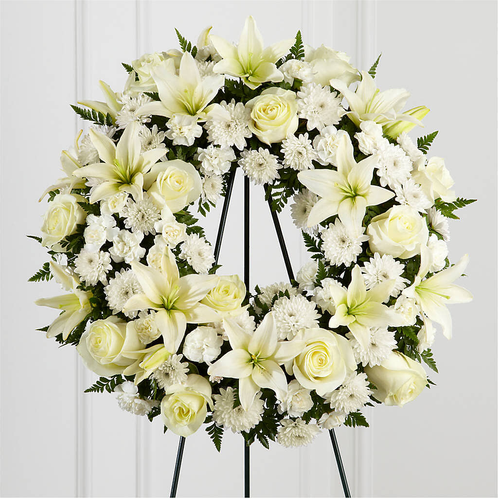 Treasured Tribute Wreath –  My Enchanted Florist, Sandy Spring MD