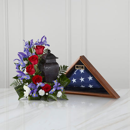 Patriotic Tribute Arrangement –  My Enchanted Florist, Sandy Spring MD