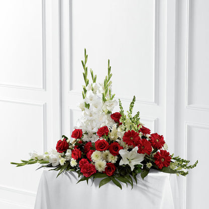 Crimson & White Arrangement –  My Enchanted Florist, Sandy Spring MD
