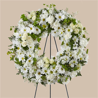 Faithful Wishes Wreath –  My Enchanted Florist, Sandy Spring MD