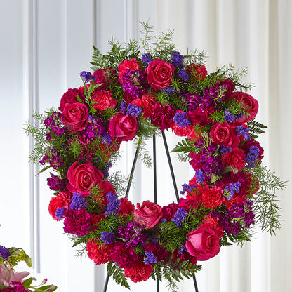 Calming Colors Wreath –  My Enchanted Florist, Sandy Spring MD