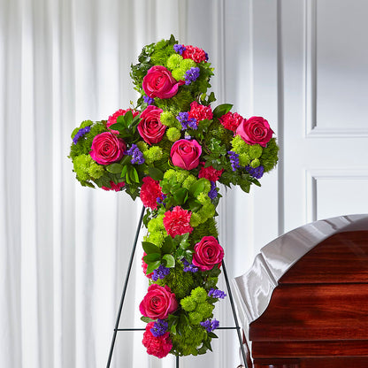 Tribute Rose Floral Cross –  My Enchanted Florist, Sandy Spring MD